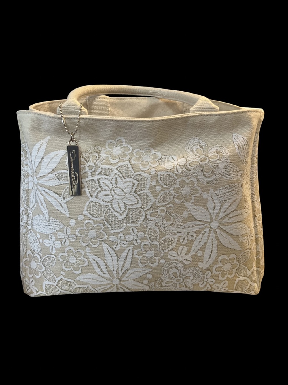 🌸 Oscar de la Renta Floral Printed Canvas Tote Bag 🌸
